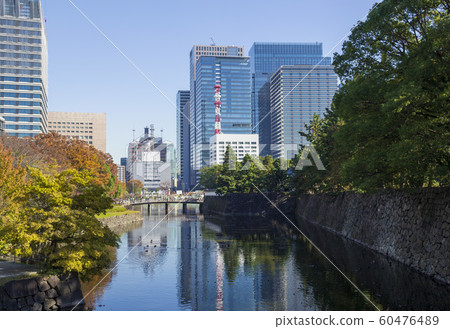 Imperial Palace and Hirakawa cityscape 60476489