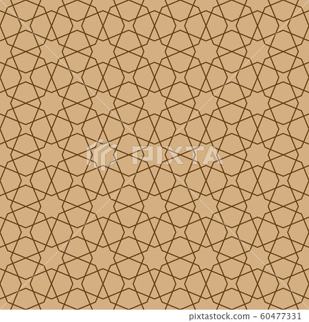 Seamless geometric ornament in brown colors Seamless geometric ornament in brown colors 60477331