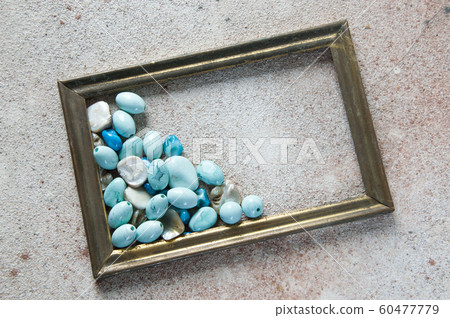 Antique brass picture frame Antique brass picture frame 60477779
