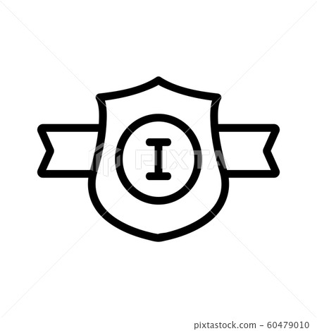 Belt champion icon vector. Isolated contour symbol illustration 60479010