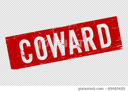 Coward red square rubber stamp Coward red square rubber stamp 60480489