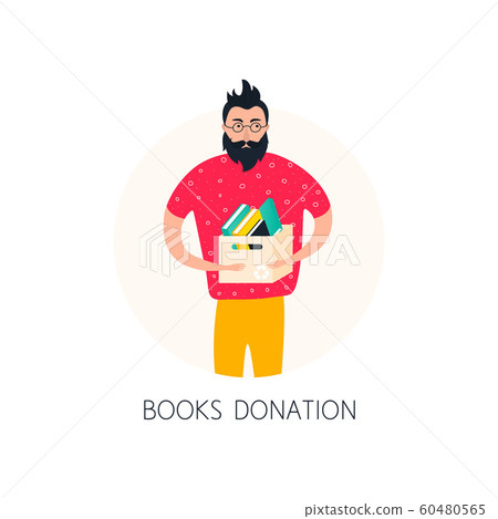 Books donation poster concept Books donation poster concept 60480565