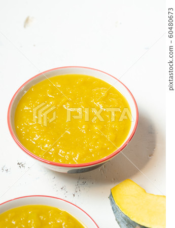 Vegetarian food in autumn season,pumpkin mash for 60480673