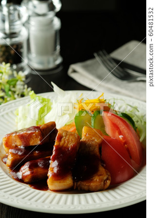 Pork steak, pork steak, tonteki Pork steak, pork steak, tonteki 60481532