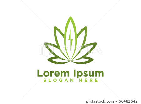 Cannabis Bud Logo Designs Vector Illustration - Stock Illustration ...