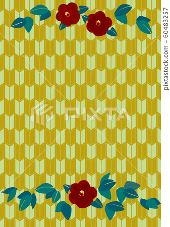 Japanese pattern background material with strawberry motif Japanese pattern background material with strawberry motif 60483257