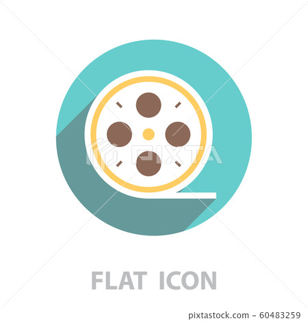 film reel icon. vector illustration film reel icon. vector illustration 60483259