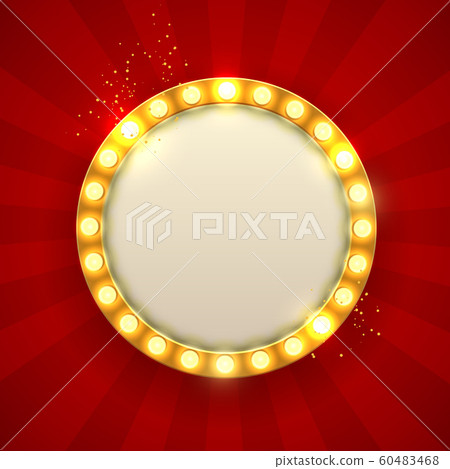 Retro frame comic design banner elements with 60483468