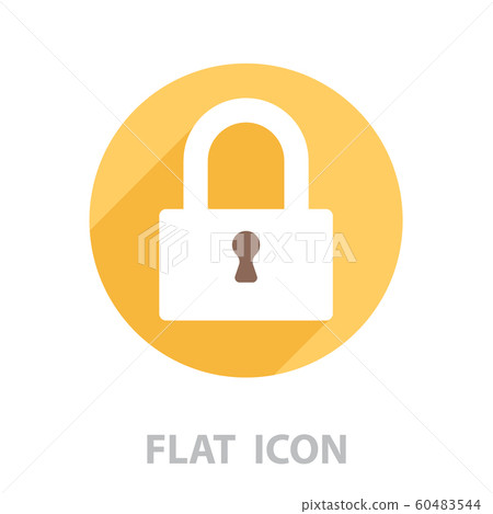 Padlock icon, vector illustration 60483544