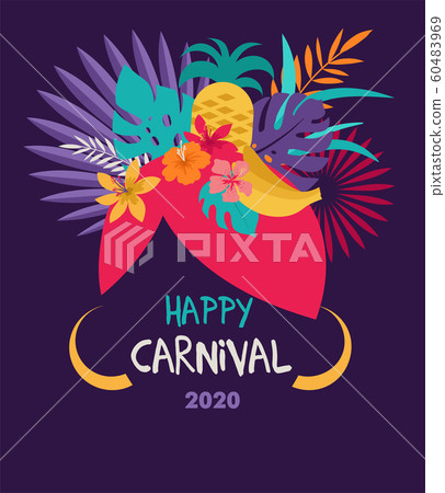 Brazilian Carnival, music festival, masquerade flyer template Brazilian Carnival, music festival, masquerade flyer template 60483969