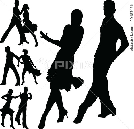 dance people silhouette vector dance people silhouette vector 60485486