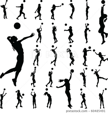 volleyball woman player volleyball woman player 60485491