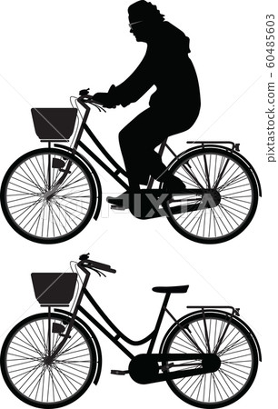 bicyclist silhouette vector bicyclist silhouette vector 60485603