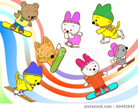 Animal winter sports 60485642
