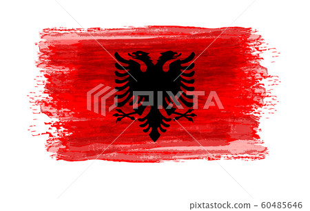 Grunge Albania flag Grunge Albania flag 60485646