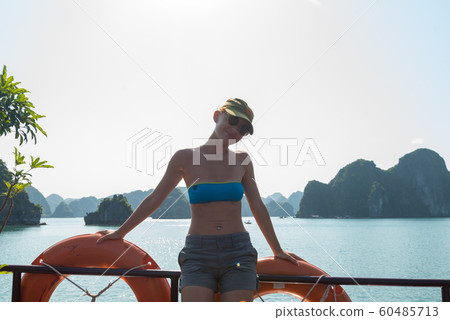 Tourist at Halong Bay 60485713