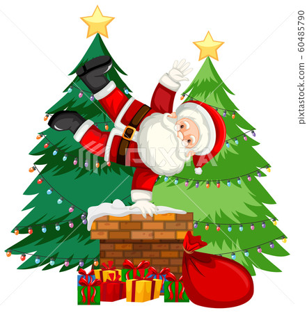 Christmas theme with Santa and presents 60485790