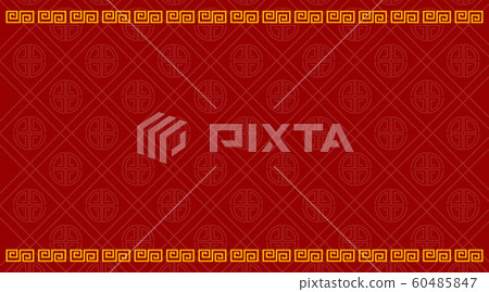 Background template with chinese pattern in red 60485847