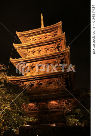東寺五層塔照亮 60487434