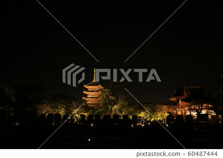 東寺五層塔照亮 60487444