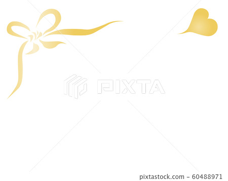 絲帶和心（金） 60488971