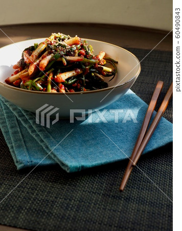 Korean traditional food Pa Kimchi 60490843
