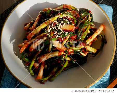 Korean traditional food Pa Kimchi 60490847