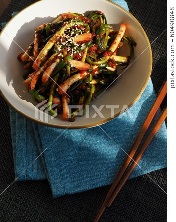 Korean traditional food Pa Kimchi 60490848