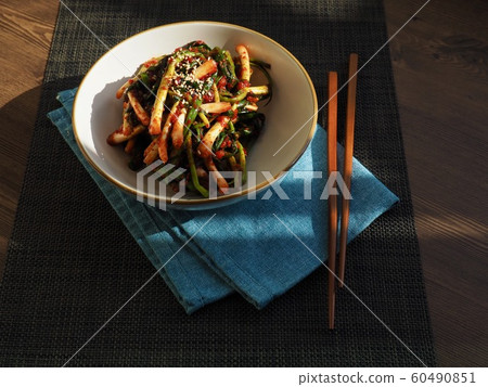 Korean traditional food Pa Kimchi 60490851