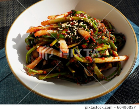 Korean traditional food Pa Kimchi 60490857
