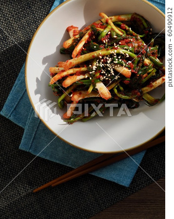 Korean traditional food Pa Kimchi 60490912