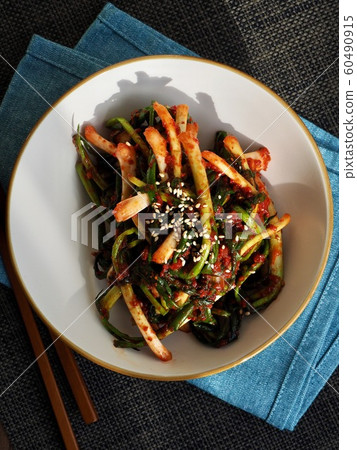 Korean traditional food Pa Kimchi 60490915