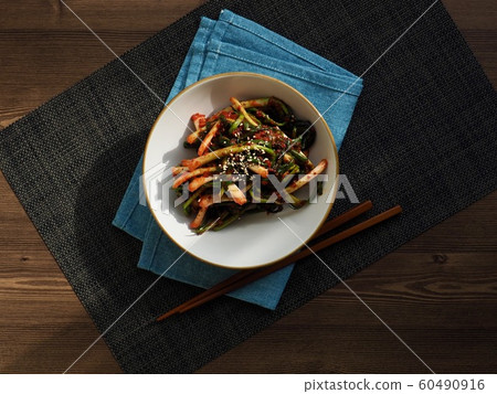 Korean traditional food Pa Kimchi 60490916