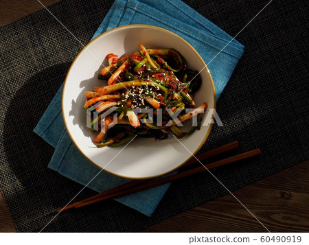 Korean traditional food Pa Kimchi 60490919