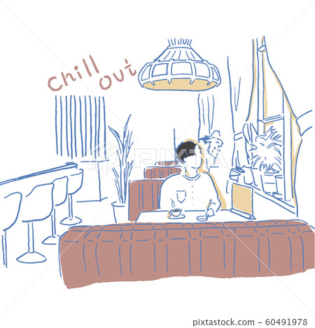 在咖啡店裡變成暮色的人 60491978