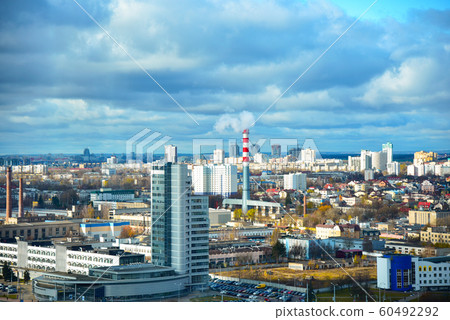 The capital of Belarus is Minsk, a top view 60492292