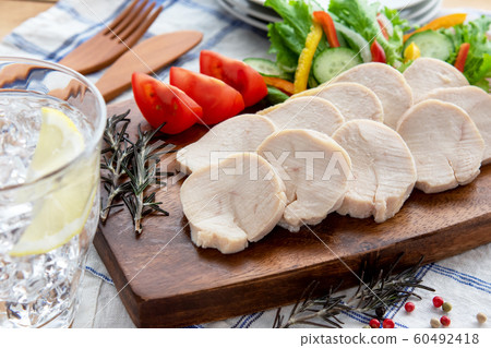 Assorted chicken ham and vegetable salad Assorted chicken ham and vegetable salad 60492418