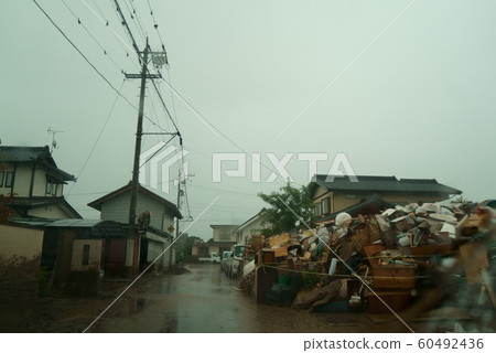 2019 Typhoon No.19 Chikuma River Flood Damage Hoho Area 60492436