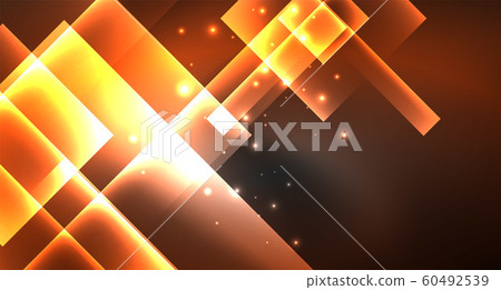 Neon shiny color squares on black, modern template Neon shiny color squares on black, modern template 60492539