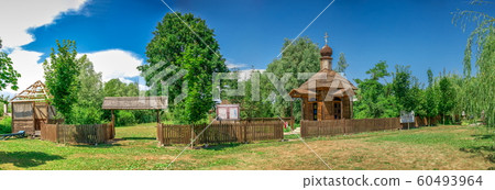 Wooden chapel in the city of Vilkovo, Ukraine 60493964