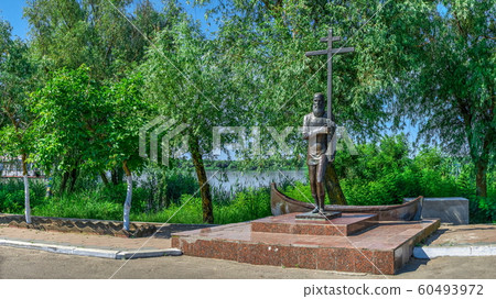 Monument to the first resident of Vilkovo, 60493972