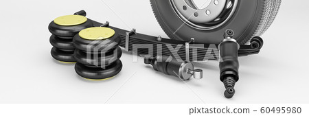 Many new auto parts for commercial transport truck. 60495980