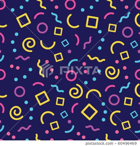 Colorful geometric vector seamless pattern with Colorful geometric vector seamless pattern with 60496469