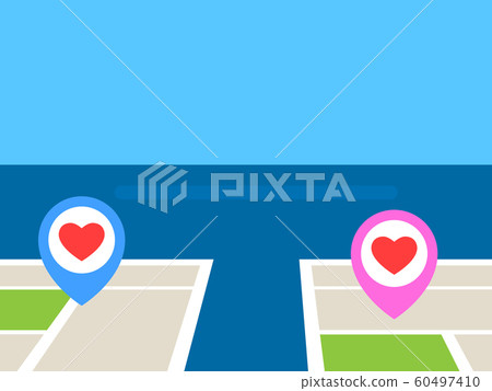 Long Distance Love Pin on map 60497410