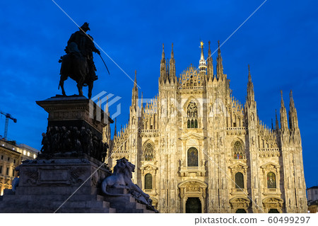 Milan Cathedral Duomo Evening 60499297