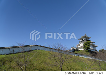 靜岡縣掛川市的修復後的城堡廢墟-掛川城堡 60499321