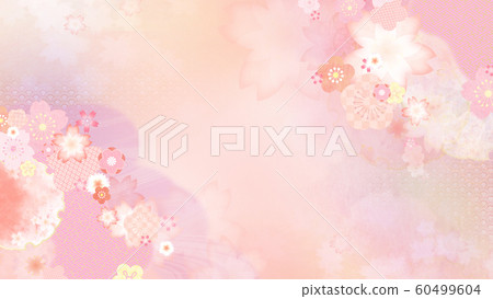 Background-Japanese-Japanese-pattern-Japanese-spring-pink 60499604
