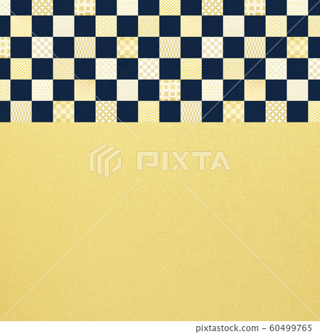 Background-Japanese-Japanese-style-Japanese-pattern-Japanese-paper-brown-gold-pattern-checkered 60499765