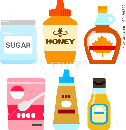 Sugar and sweetener illustration set 60499842