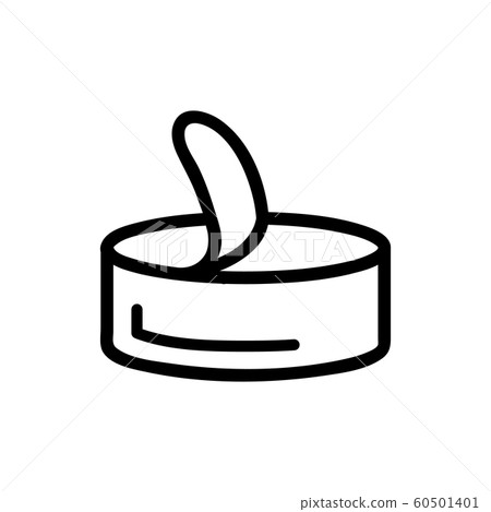 can icon vector. Isolated contour symbol illustration 60501401